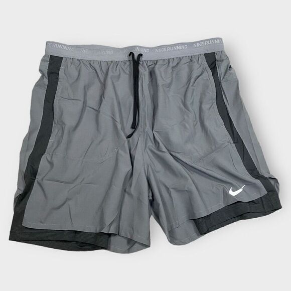 Nike Dri-FIT Stride 7" 2-in-1 Liner Running Shorts Mens size L-TALL DM4757-084 - Picture 1 of 12